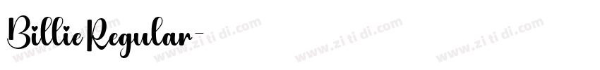 Billie Regular字体转换 Billie Regular字体转换